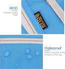 Neck Wallet Lightweight RFID Blocking Waterproof Travel Pouch for Women Men by TinyTreasures Baby Boutique
