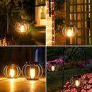 KOOPER Solar Lanterns Outdoor Waterproof, 4 Pack Upgraded Metal Hanging Solar Lights Outdoor Lanterns, Brighter Auto On/Off Outdoor Hanging Lantern for Yard Patio Pathway Porch Garden Decor by CozyNest Decor