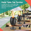 4 Pack Metal Table Top Torches, 14 oz Citronella Torches for Outside, Refillable Flame Light Torch, Decorative Tabletop Lantern for Yard, Patio, Deck, Garden, Party, Landscape by GreenHaven Gardens