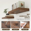 Deep Floating Shelves for Wall | 30 Inch Wide x 12 Inch Deep Floating Shelves | 30W x 12D Rustic Wood Wide Wall Shelves | Bookshelf Laundry Shelf TV Shelf by CozyNest Decor