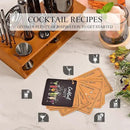 Bartender Kit Cocktail Shaker Set with Stand Bar Tool Bar Set for Drink Mixing Home Bartending Kit 17-Piece Bar Cart Accessories: Martini Shaker, Mixer Spoon, Jigger, Muddler, Strainer & Recipes Gifts by CozyNest Decor