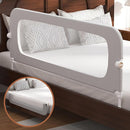 Bed Rail for Toddlers, Baby Bed Rail Guard for Kids, Toddler Bed Rails with Reinforced Anchor Fit, Height Adjustable & Foldable Bed Rail Guard for Twin, Full, Queen & King Beds (Grey, 59IN) by TinyTreasures Baby Boutique