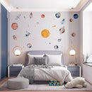 Solar System Wall Decals for Kids - Planets and Space Themed Wall Stickers by Lipastick - Peel and Stick Vinyl Decals for Boys and Girls Bedroom, Nursery, Playroom - Wall Stickers for Girls Room by TinyTreasures Baby Boutique