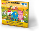 METMA 1999 Egg Decorating Kit Farm Crafts - Complete Decorative Eggs Set with Liquid Dyes, Tablets, Stickers, Egg Spinner and More - Fun Easter Egg Dye Kit Arts and Crafts for Kids (Farm Crafts) by TinyTreasures Baby Boutique
