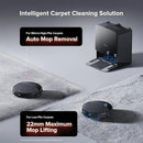 roborock Saros 10R Robot Vacuum and Mop, 22,000 Pa Suction, Zero-Tangling, 3.14’’ Ultra Slim, FlexiArm Riser Technology for Carpet & Floor, Corner & Edge Cleaning, Self-Emptying, Hot Air Drying, Black by CozyNest Decor