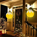 BRIGHTDECK Outdoor Christmas Ornaments, Lighted Pop-Up Outdoor Holiday Ball Decoration with 80 LED Lights, 8 Light Modes, Lighted Collapsible Holiday Decorations for Yard, Home (Yellow) by CozyNest Decor
