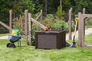 Rubbermaid Medium Resin Outdoor Storage Deck Box (74 Gal) Weather Resistant Brown Deck Organization for Home/Backyard/Pool Chemicals/Toys/Garden Tools/Porch/Patio Cushions by GreenHaven Gardens
