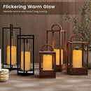 12PACK Waterproof Flameless Candles with Remote Control Candle, Battery Operated Flickering LED Pillar Candle Plastic,Large Size(D3 x H5.5) for Outdoor/Indoor Decoration Wedding, Party, Birthday by GreenHaven Gardens