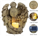 12" Solar Angel Wing Cross Garden Lights, Waterproof Memorial Grave Decorations Sympathy Gifts for Cemetery Outdoors Lawn Yard Home Patio Decor by CozyNest Decor