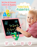 KOKODI 12 Inch LCD Writing Tablet with Anti-Lost Stylus, Erasable Doodle Board Colorful Toddler Drawing Pad, Car Travel School Games Toys for 3 4 5 6 7 8 Kids, Birthday Gift for Girls Boys Adults Pink by TinyTreasures Baby Boutique