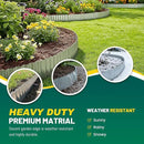 Corrugated Metal Garden Edging, 6"×20Ft Durable Landscape Border for Garden, Lawn, Flower Beds and Paver Edging (Silver) by GreenHaven Gardens