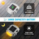 VOLISUN Solar Deck Lights - 20-Pack Led IP67 Waterproof Outdoor Warning Step Lights for Driveway, Sidewalk, Garden Pathway, Yard (Warm White) by CozyNest Decor