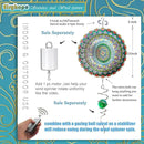 Wind Spinner Rich Love Mandala Wind Spinner Outdoor Hanging Wind Sculptures Kinetic 3D Metal Wind Catcher Yard Art Decoration Garden Decor Gifts for Women/Men/Mother/Father/Daughter/Grandma by GreenHaven Gardens