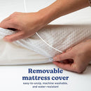 Graco Premium Crib & Toddler Mattress – GREENGUARD Gold Certified, CertiPUR-US Certified Foam, Machine Washable Cover with 100% Waterproof Surface, Fits Standard Full Size Baby Crib and Toddler Bed by TinyTreasures Baby Boutique