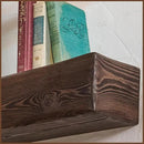 Handmade Fireplace Mantel Shelf, Extra Wide Rustic Wood Mantles for Over Fireplace, Wall Mounted Floating Mantel Shelves for Living Room Decor (Dark Walnut, 60 inches) by CozyNest Decor