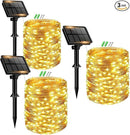 3 Pack Solar Fairy Lights for Outside Waterproof, Total 147FT 450LED Solar String Lights Outdoor 8 Modes Solar Twinkle Lights for Garden Yard Christmas Tree Wedding Party Decor, Warm White by GreenHaven Gardens