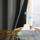 NICETOWN 100% Blackout Curtains for Bedroom 63 Inches Long, Grommet Top Living Room Drapes, Thermal Insulated Blackout Short Curtains 2 Panels Set, 42" W x 63" L, Grey by TinyTreasures Baby Boutique