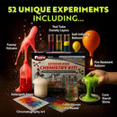 Playz Extreme Chemistry Set – 52 Unique Experiments, Science Kits for Kids Age 8-12, Lab Gear, Volcano Project, Learning Tools, Fair Activity, Discovery Gift, STEM Toys for Boys and Girls by TinyTreasures Baby Boutique