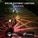 Solar Lights Outdoor Waterproof, Stainless Steel LED Landscape Lighting, Solar Garden Lights Solar Powered, Outdoor Solar Lights for Yard, Pathway, Walkway, Patio , Lawn - 16 Pack ( Multicolor ) by CozyNest Decor