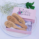 Personalized Wooden Baby Brush Set Girl | Wooden Baby Brush and Comb Set| Personalized Baby Gift | Personalized Baby Gift Girls | Floral Initial New Born Baby Gift by TinyTreasures Baby Boutique