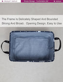 Rectangular Storage Basket Fabric Organizer Bin for Toys,Books,Clothes,Gifts,Pets-Perfect for Home,Office,Nursery,Dorm,Shelf(Rec-Blue star ) by TinyTreasures Baby Boutique