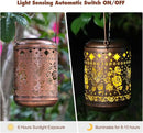 Kaixoxin Solar Garden Decor Metal Lantern Hummingbird Table Lamp Bronze Outdoor Dercoration Great Gift for Women Mon Grandma Hanging Lights for Patio Courtyard Garden by GreenHaven Gardens