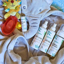 Mambino Organics Baby Arrival Essential Care Gift Set - Organic Baby Care Kit - Vegan & Cruelty-Free 4pc Set - Shampoo, Lotion, Soothing Oil & Balm - Ideal Organic Baby Gift Set for New Moms by TinyTreasures Baby Boutique