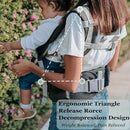 Baby Carrier, 3-in-1 Baby Carrier Newborn to Toddler with Hip Seat (Ergonomic M Position) for 0-36 Month/7-45lbs, Adjustable Size for Enhanced Lumbar Support, Perfect for On-The-go, Grey by TinyTreasures Baby Boutique