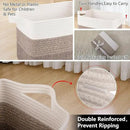 OIAHOMY Storage Basket, Woven Baskets for Storage, Cotton Rope Basket for toys,Towel Baskets for Bathroom - Pack of 3, Gradient Yellow by CozyNest Decor