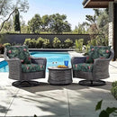 Favoyard Outdoor Seat Cushion 19 x 19 x 3 in Waterproof Pattern Fade Resistant Cover Removable Patio Furniture Cushions Deep Seat & Back Cushion Set with Adjustable Straps for Patio Chair Sofa Couch by GreenHaven Gardens