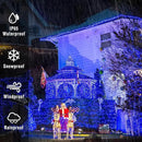 2 Pack Solar Christmas Lights Outdoor Waterproof, 75.5 ft 200 LED Solar Powered Blue String Lights,8 Modes Solar Christmas Lights for Garden Yard Patio Tree Party Xmas Decoration