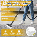 Steam Cleaner, Multipurpose Portable Canister Steamer，Portable Steam Cleaner with 27Accessories, 3 Minutes Fast Heating，for Floors, Windows,Mirrors,kitchens, Glass,Grout and Cars (White) by TinyTreasures Baby Boutique
