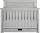 Delta Children Simmons Kids Caden 6-in-1 Convertible Crib with Trundle Drawer, Greenguard Gold Certified, Rustic Mist by TinyTreasures Baby Boutique