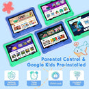 Kids Tablet, 10.1 Inch Android 15 Tablet for Kids, 12GB+64GB, Octa-Core, 6000mAh Battery, WiFi 6, Pre-Installed Kids Apps, Parental Control, ABCmouse for 30-Days Free, with EVA Protective Case (Blue) by TinyTreasures Baby Boutique