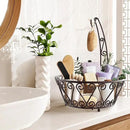 SimpleHouseware Fruit Basket Bowl with Banana Tree Hanger, Bronze by CozyNest Decor