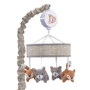 Lambs & Ivy Painted Forest Gray/Beige Fox and Bear Baby Crib Musical Mobile by TinyTreasures Baby Boutique