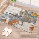 Entrance Rug 2x3 Indoor Door Mats for Entryway Modern Abstract Washable Rugs Grey Rug Non Slip Throw Rugs for Bedroom, Kitchen, Front Door Entryway by TinyTreasures Baby Boutique