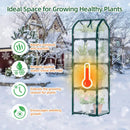 Ohuhu Mini Greenhouse for Indoor Outdoor, Small Plastic Plant Green House with Locking Wheels Portable Greenhouses with Durable Cover for Seedling,Ideal Gardening Gifts for Women Men White by GreenHaven Gardens