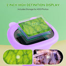 Microscope for Kids 200x Zoom 2-Inch HD Kids Microscope Camera - STEM Learning Kit | Portable Science Tool | Perfect for Ages 3-12 Girls | Purple by TinyTreasures Baby Boutique