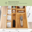 Premium Utensils and Tea Bag Drawer Organizers – 14-Compartment Design with Removable Dividers, Non-Slip Feet, 100% Sustainable Bamboo, 2 Pack by CozyNest Decor