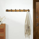 SKOLOO 39-Inch Wood Burnt Coat Rack Wall Mount with 6 Triple Hooks - Ideal for Family Entrances, Classrooms, and Pet Supplies Storage - Perfect Coat Hooks for Wall by CozyNest Decor