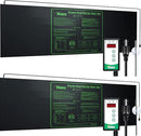 iPower 40-108 Degrees Fahrenheit Digital Heat Mat Thermostat Controller and 48" x 20" Hydroponic Seeding Warm Pad Plant Starting Kit Combo, 2 Pack by GreenHaven Gardens