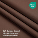 Joydeco Blackout Curtains 108 Inches Long, Thermal Insulated Black Out Curtains 2 Panels Set, Room Darkening Drapes for Living Room Window Rod Pocket Back Tab (W52 x L108 Inch, Brown) by TinyTreasures Baby Boutique
