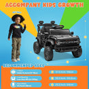 ENYOPRO 12V Licensed Ford Bronco Raptor Ride On Truck Car for Kids, Electric Play Car Ride-On Toy w/Parent Remote Control, 4-Wheel Suspension, Bluetooth Music, LED Lights, Ideal Kids Car Gift (Black) by TinyTreasures Baby Boutique