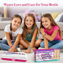 Friendship Bracelet Making Kit with Storage Box,DIY String Bracelet Arts and Craft for Girls Aged 8-12, Birthday Gifts for Ages 6 7 8 9 10 11 12 Year Old -Light Blue by TinyTreasures Baby Boutique