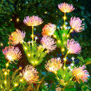 Brightown Outdoor Solar Garden Lights - 4 Pack LED Flower Lights with Glowing Flowers & Stems, Realistic, Bigger Solar Panel, Waterproof for Yard Patio Home, Pink by GreenHaven Gardens