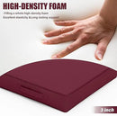 Patio Chair Cushions 17 X 16 X 3 Inch Waterproof Outdoor Seat Cushions for Patio Furniture, Outdoor Sofa Couch Pads with Ties & Handle, Set of 2, Burgundy by GreenHaven Gardens
