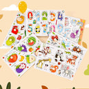 Wooden Peg Puzzles for Toddlers 1-3, 6 PCS Puzzles for Kids, Montessori Toddler Numbers, Vegetables, Fruits, Insects, Sea and Animals Puzzles, Great Preschool Gifts for Girls and Boys by TinyTreasures Baby Boutique