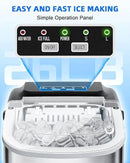 Ice Maker Machine Countertop 26lbs/24H, Portable Quiet Ice Makers Cubes in 9PCS/7Min, Self Cleaning, Ice Maker with Scoop for Kitchen, Home, Party by CozyNest Decor