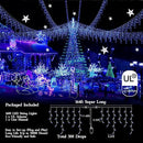 1600 LED 164FT Outdoor Christmas Lights Plug in 8 Modes with Timer Dimmable Christmas Decorations Waterproof Indoor Curtain String Lights for Roof Porch Garden Holiday Wedding Party Decor Blue by GreenHaven Gardens